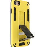 Stand Hardcase Backcover voor iPhone SE 2020 / 8 / 7 Geel