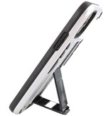 Stand Hardcase Backcover for iPhone 11 Pro Silver