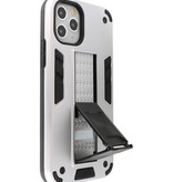 Stand Hardcase Backcover voor iPhone 11 Pro Zilver