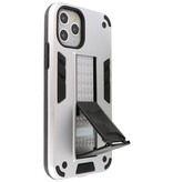 Stand Hardcase Backcover for iPhone 11 Pro Silver