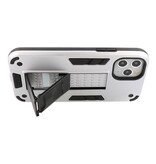 Stand Hardcase Backcover for iPhone 11 Pro Silver