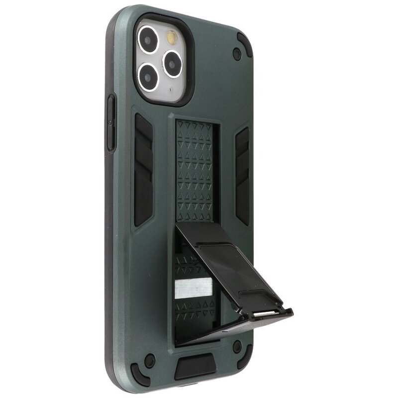Stand Hardcase Backcover pour iPhone 11 Pro Vert foncé
