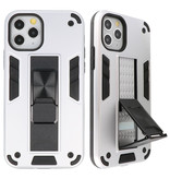 Stand Hardcase Backcover voor iPhone 11 Pro Zilver