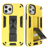 Stand Hardcase Backcover voor iPhone 11 Pro Geel