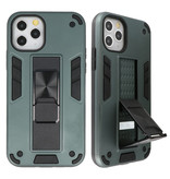 Stand Hardcase Backcover voor iPhone 11 Pro Donker Groen