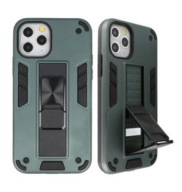 Stand Hardcase Backcover pour iPhone 11 Pro Vert foncé