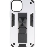 Carcasa trasera rígida Stand para iPhone 11 Pro Max Silver