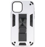 Stand Hardcase Backcover voor iPhone 11 Pro Max Zilver