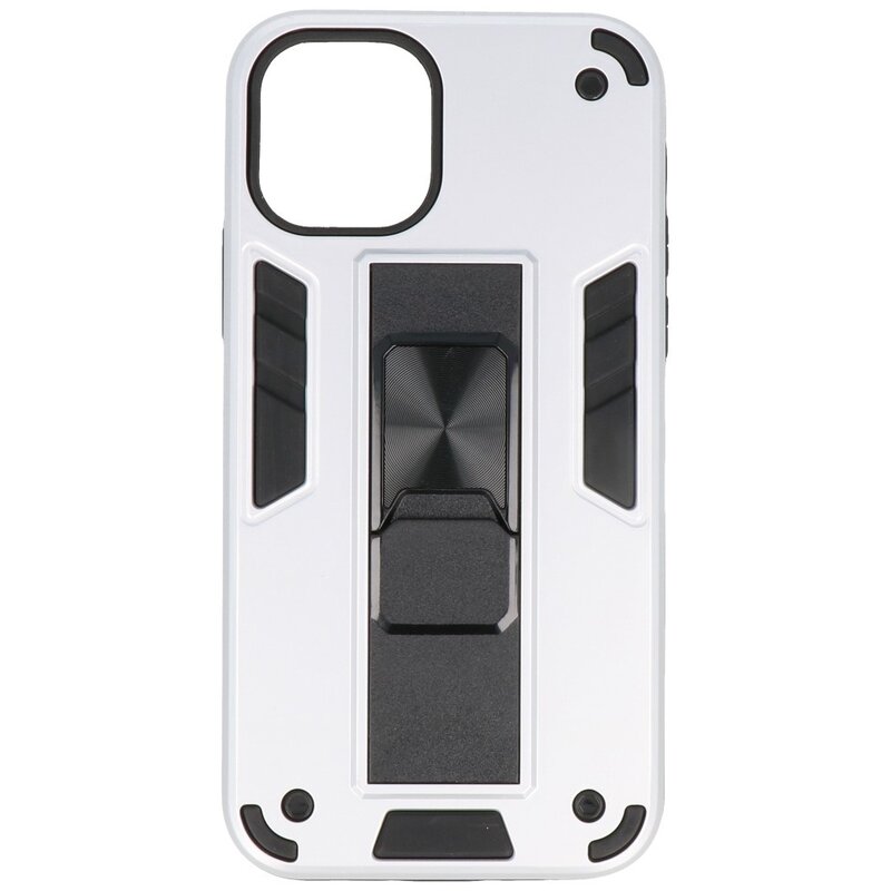 Carcasa trasera rígida Stand para iPhone 11 Pro Max Silver
