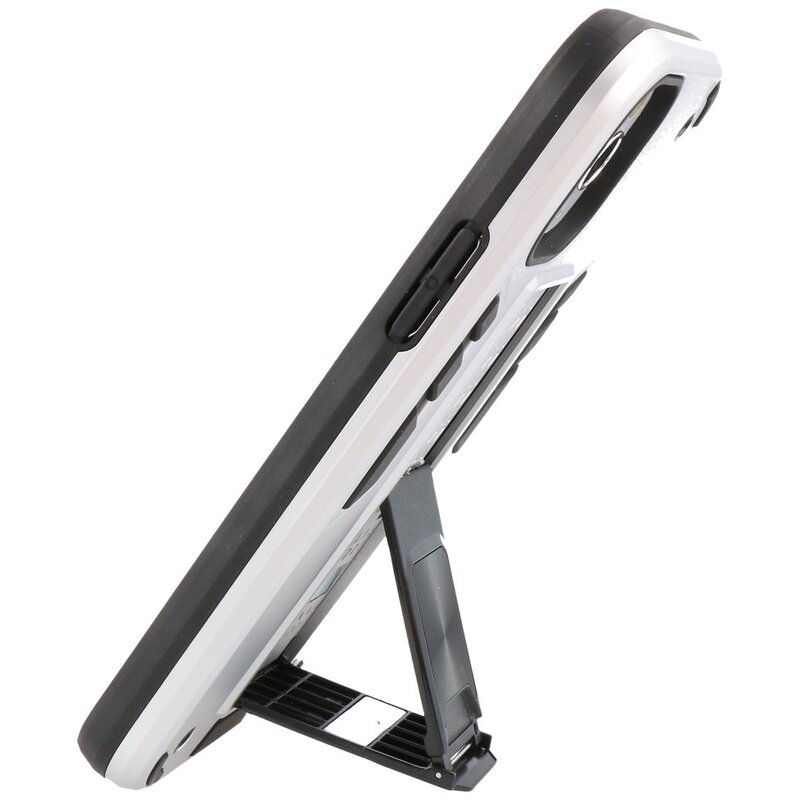 Stand Hardcase Backcover for iPhone 11 Pro Max Silver