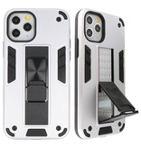 Stand Hardcase Backcover für iPhone 11 Pro Max Silver