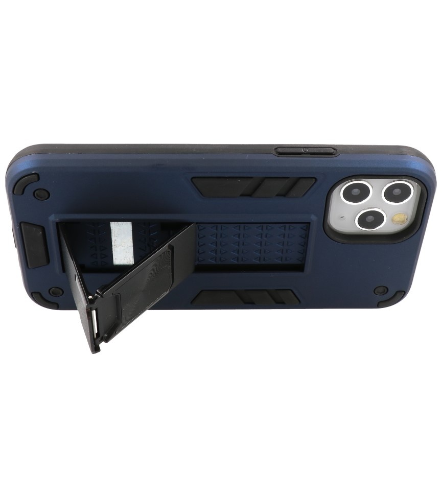 Stand Hardcase Backcover voor iPhone 11 Pro Max Navy