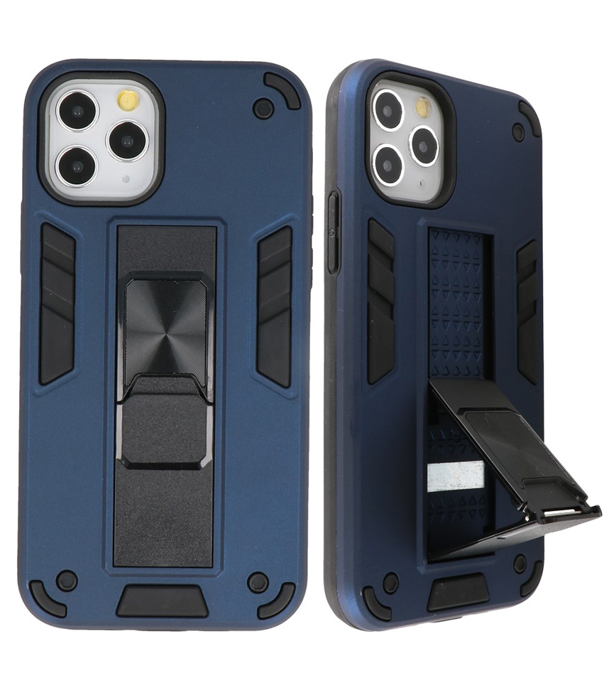 Stand Hardcase Backcover voor iPhone 11 Pro Max Navy