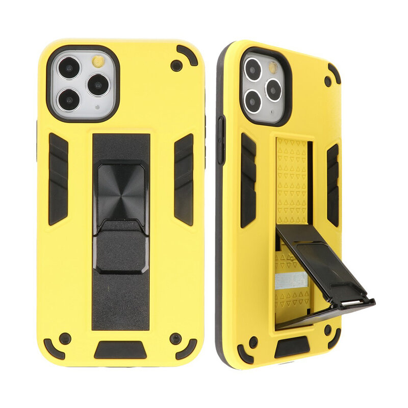 Stand Hardcase Backcover voor iPhone 11 Pro Max Geel