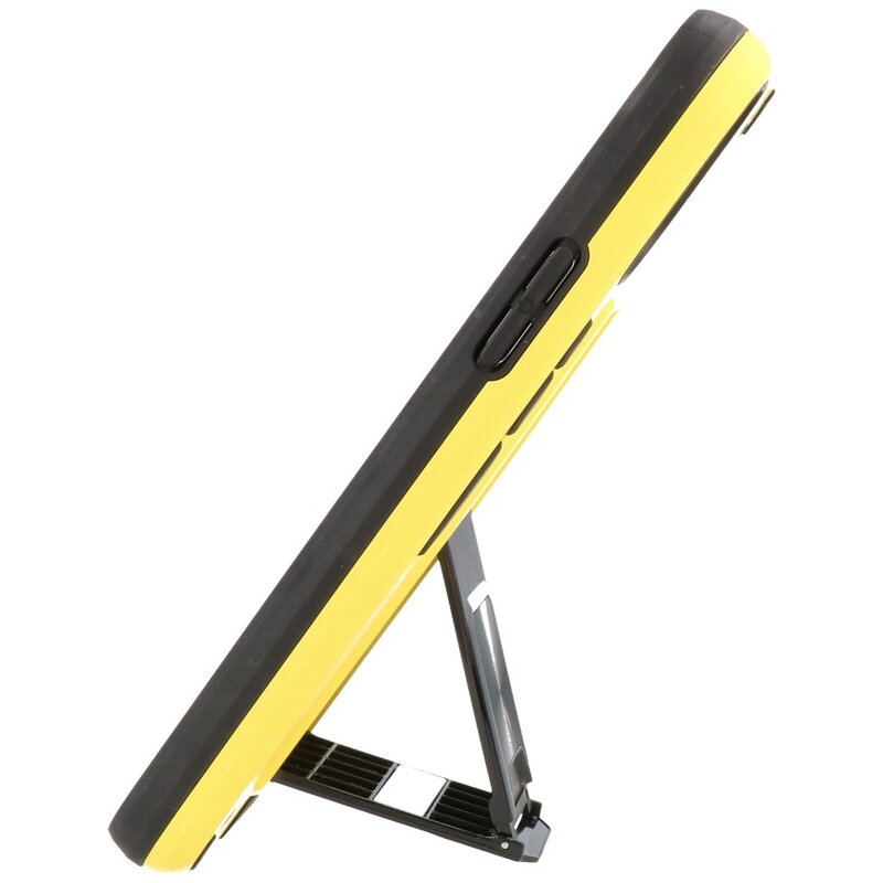 Stand Hardcase Backcover voor iPhone 11 Pro Max Geel