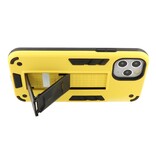 Stand Hardcase Backcover voor iPhone 11 Pro Max Geel