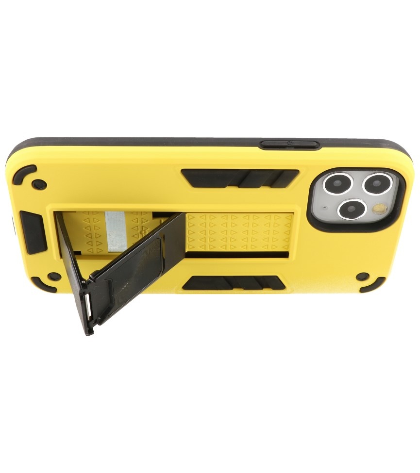 Stand Hardcase Backcover for iPhone 11 Pro Max Yellow