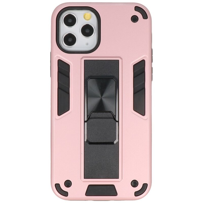 Carcasa trasera rígida Stand para iPhone 11 Pro Max Rosa