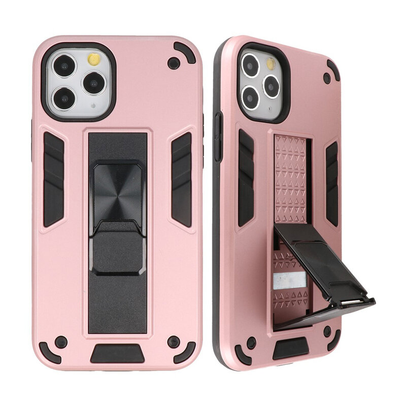 Carcasa trasera rígida Stand para iPhone 11 Pro Max Rosa