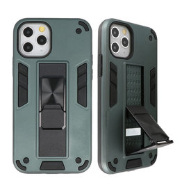 Carcasa trasera rígida Stand para iPhone 11 Pro Max Verde oscuro