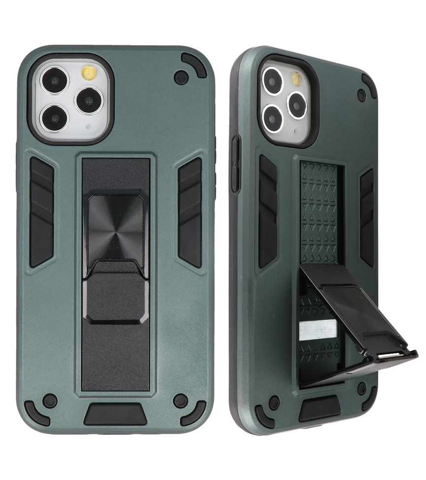 Stand Hardcase Backcover pour iPhone 11 Pro Max vert foncé