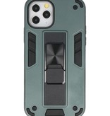 Carcasa trasera rígida Stand para iPhone 11 Pro Max Verde oscuro