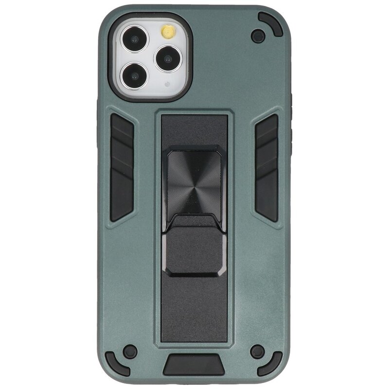 Carcasa trasera rígida Stand para iPhone 11 Pro Max Verde oscuro