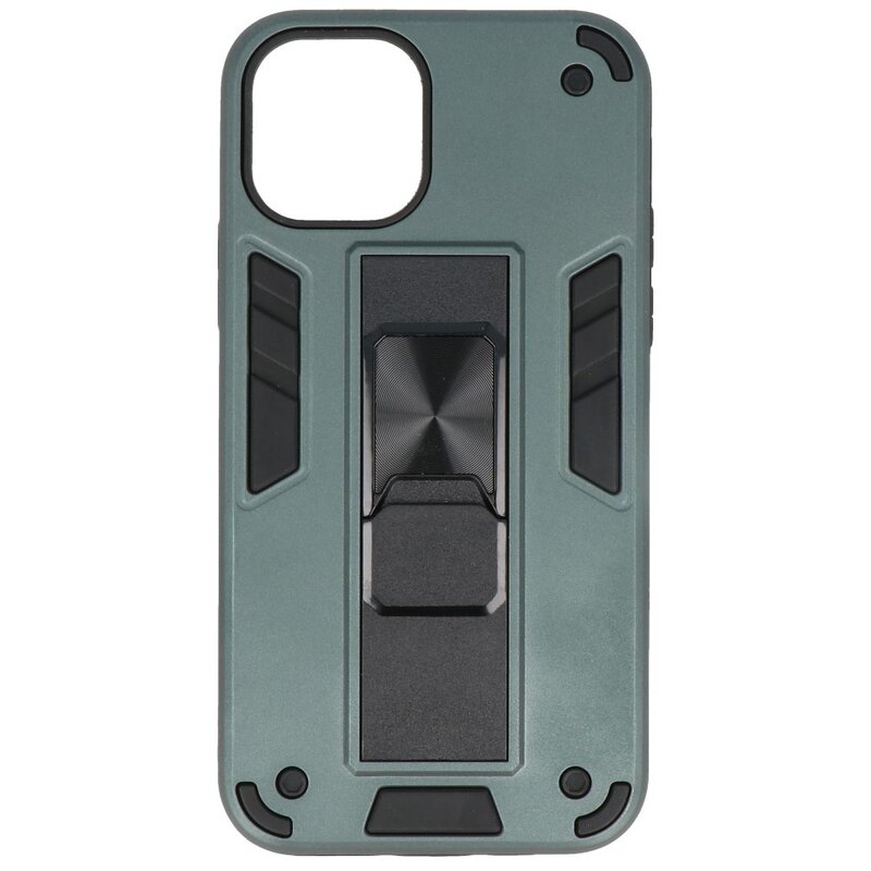 Stand Hardcase Backcover voor iPhone 11 Pro Max Donker Groen