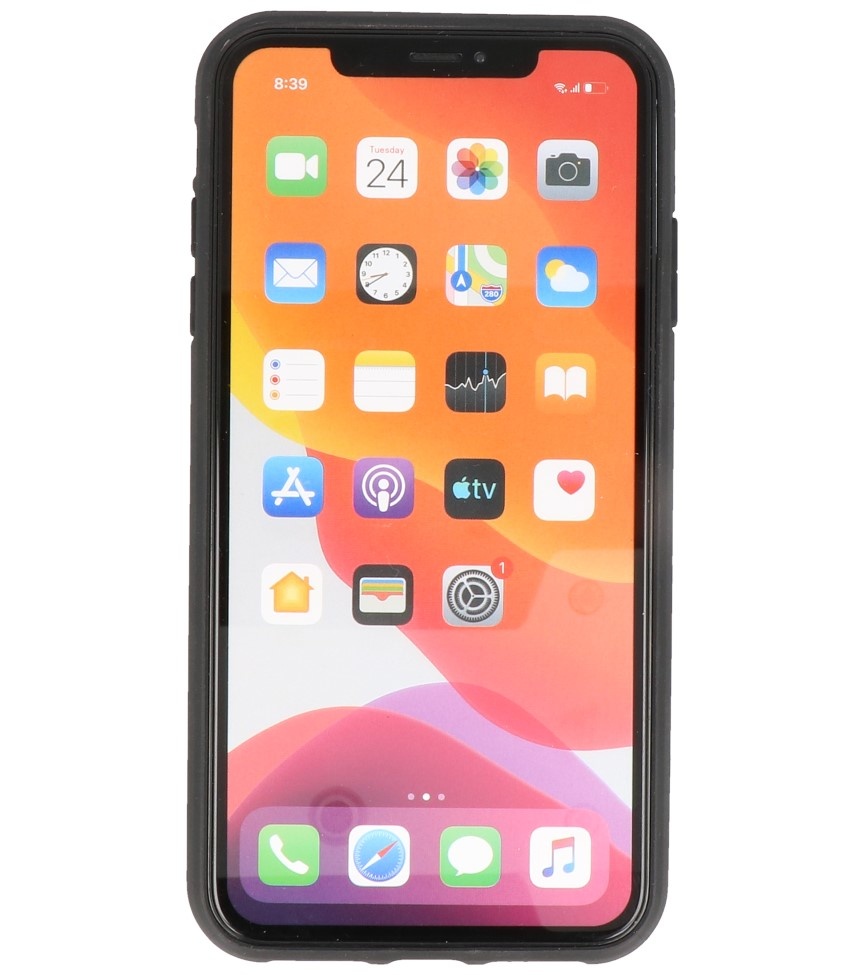 Carcasa trasera rígida Stand para iPhone X / Xs Amarillo