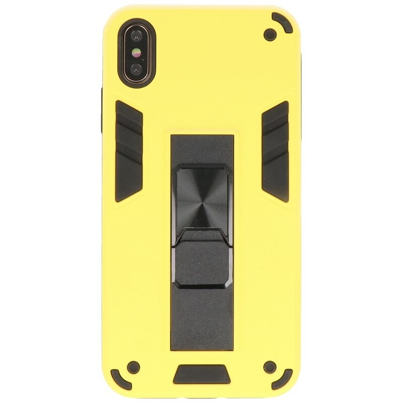 Stand Hardcase Backcover für iPhone X / Xs Gelb