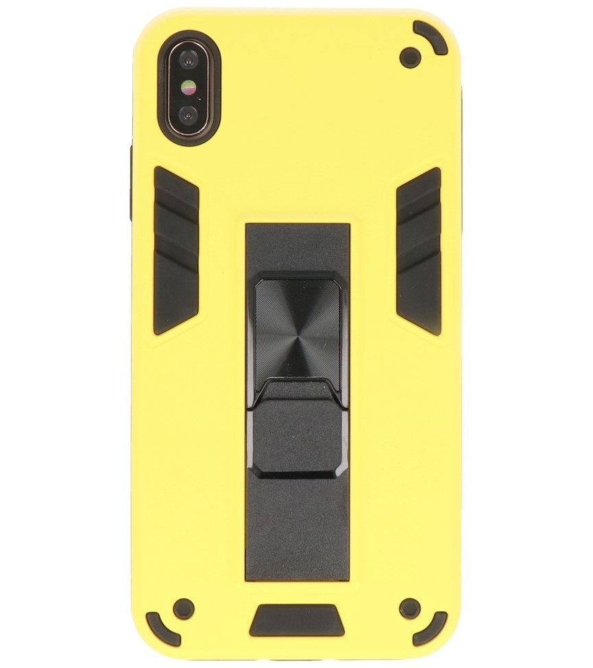 Stand Hardcase Backcover für iPhone X / Xs Gelb