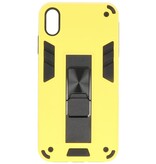 Stand Hardcase Backcover für iPhone X / Xs Gelb
