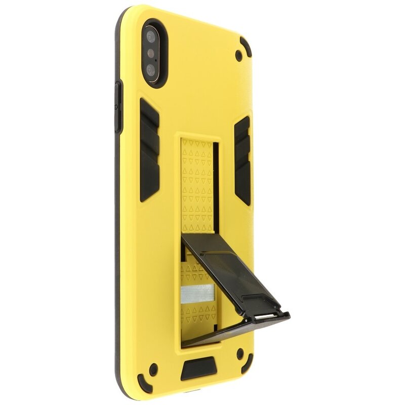 Coque arrière rigide pour iPhone X / Xs jaune