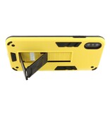 Stand Hardcase Backcover für iPhone X / Xs Gelb