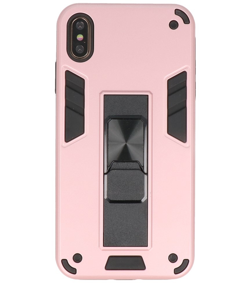 Bagcover til stativ Hardcase til iPhone X / Xs Pink