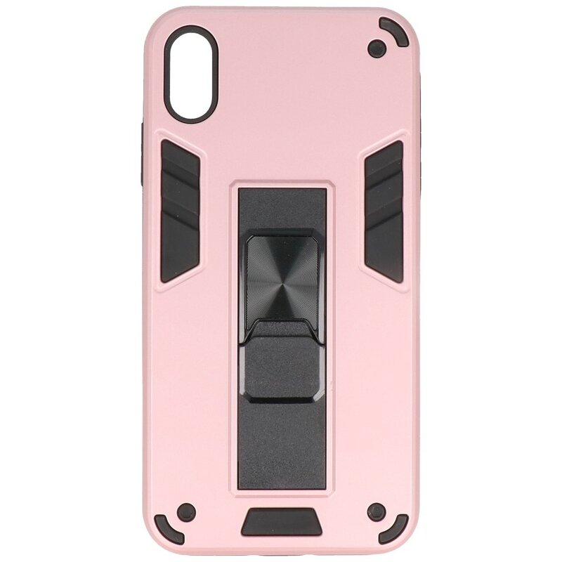 Carcasa trasera rígida Stand para iPhone X / Xs Rosa