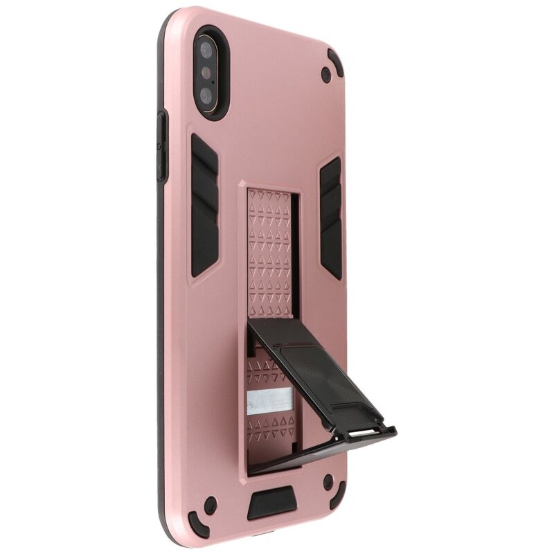Carcasa trasera rígida Stand para iPhone X / Xs Rosa