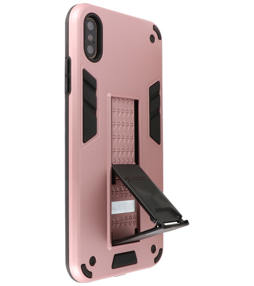 Carcasa trasera rígida Stand para iPhone X / Xs Rosa