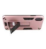 Carcasa trasera rígida Stand para iPhone X / Xs Rosa
