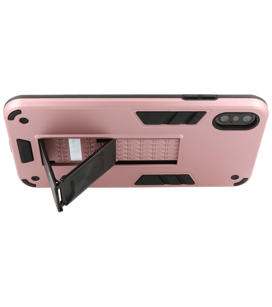 Stand Hardcase Backcover voor iPhone X / Xs Roze