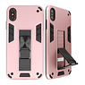 Carcasa trasera rígida Stand para iPhone X / Xs Rosa