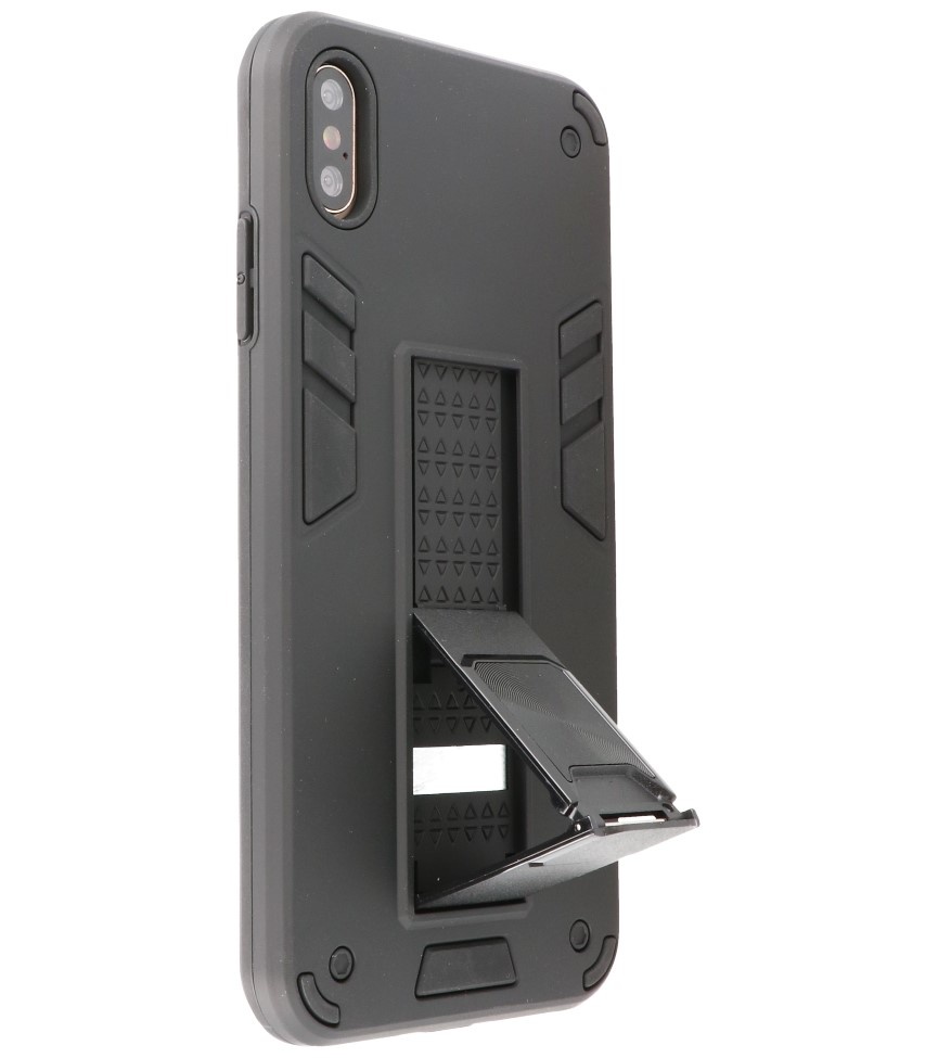 Stand Hardcase Backcover for iPhone Xs Max Black