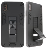 Carcasa trasera rígida Stand para iPhone Xs Max Negro