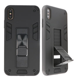 Bagcover til stativ Hardcase til iPhone Xs Max Black