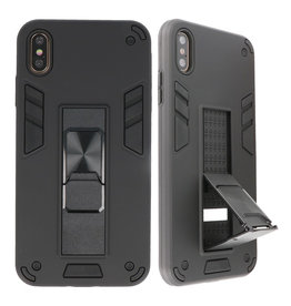 Stand Hardcase Backcover für iPhone Xs Max Black