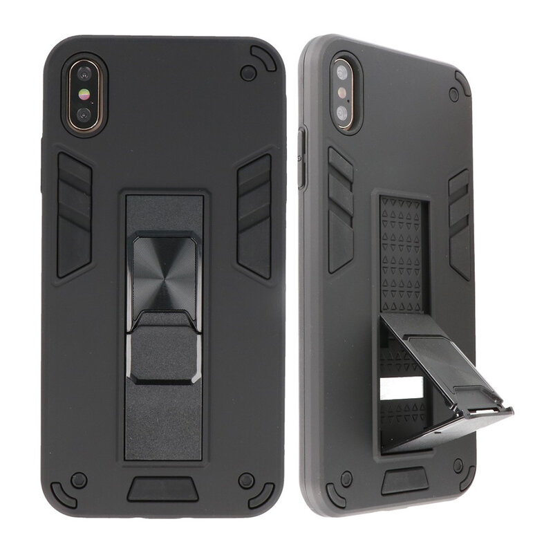 Stand Hardcase Backcover for iPhone Xs Max Black
