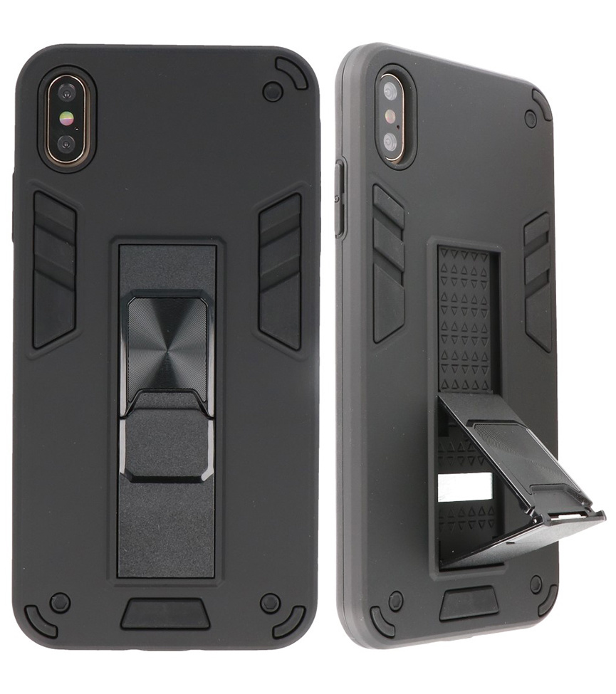 Stand Hardcase Backcover für iPhone Xs Max Black