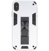 Stand Hardcase Backcover for iPhone Xs Max Silver