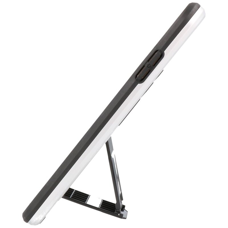 Stand Hardcase Backcover for iPhone Xs Max Silver