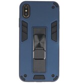 Stand Hardcase Backcover for iPhone Xs Max Navy